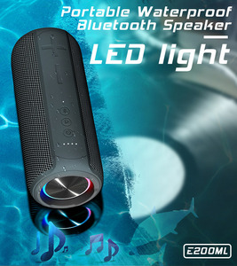 กลางแจ้งแบบพกพากันน้ำ Ipx7 Led Rgb แสง Loa คาราโอเกะฝักบัวลำโพง12วัตต์เครื่องเล่น Mp3บลูทูธลำโพงเพลง - Product Image 4