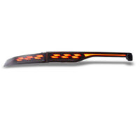 Ensemble de feux arrière de style écailles de dragon à LED avec clignotants séquentiels pour Toyota Harrier 2022-2024