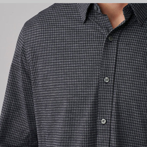 <span class=keywords><strong>Chemise</strong></span> habillée en flanelle <span class=keywords><strong>blanche</strong></span> à boutons pour <span class=keywords><strong>homme</strong></span> <span class=keywords><strong>Costume</strong></span> de mariage d'été texturé avec logo personnalisé Printemps Saison - Product Image 5