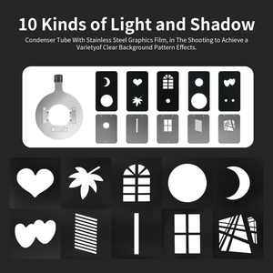 Hình nón nhiếp ảnh Studio Strobe Flash Light có thể điều chỉnh chùm ánh sáng tràn giảm Snoot với bộ lọc màu hiệu ứng thẻ - Product Image 5