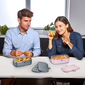 Fiambrera eléctrica de acero inoxidable de 900ml Calentador de alimentos para el hogar - Product Image 4