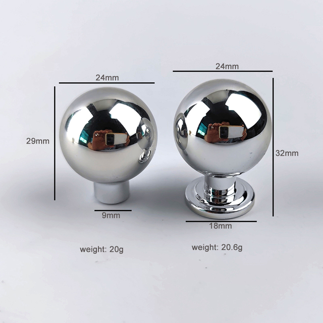 Manufacturer Custom Ablaze Spherical Kitchen Cabinet Drawer Door Handles Silver Gold Furniture Drawer Knobs