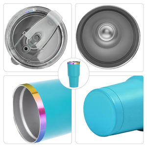 Vasos Personalizados con Recubrimiento Holográfico <span class=keywords><strong>de</strong></span> 30 oz para Grabado Láser, Vasos Térmicos <span class=keywords><strong>de</strong></span> Doble Pared para Auto con Tapas, Vasos Metálicos - Product Image 4