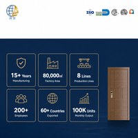 Ensemble de portes intérieures modernes en bois massif fini, fabrication directe usine, taille personnalisée pour appartement, villa, hôpital, hôtel, salon, chambre