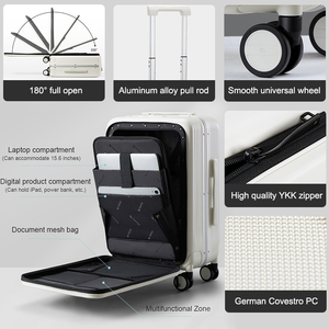 Valigia rigida Hanke OEM con telaio in alluminio, ruote girevoli, bagaglio a mano da viaggio, trolley - Product Image 4