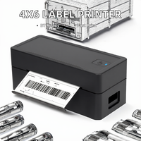 Imprimante thermique Donnwe 4x6 pour étiquettes d'expédition, compatible avec Android/iPhone/Windows/Mac, 203 dpi, USB/en stock