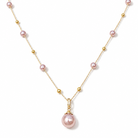 Collier de perles violettes en gros, bijoux en alliage, 51-60 cm, design standard pour boutiques, cadeaux, vente au détail et usage quotidien