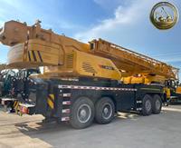 Grue de chantier XCT80L5 d'occasion, éprouvée sur le terrain, grue mobile hydraulique de 80 tonnes pour les travaux d'infrastructure