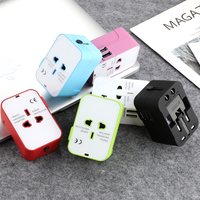 Adaptateur de voyage universel avec USB C, chargeur mural tout-en-un pour le monde entier avec adaptateur de prise secteur pour les États-Unis, l'UE, le Royaume-Uni et l'Australie