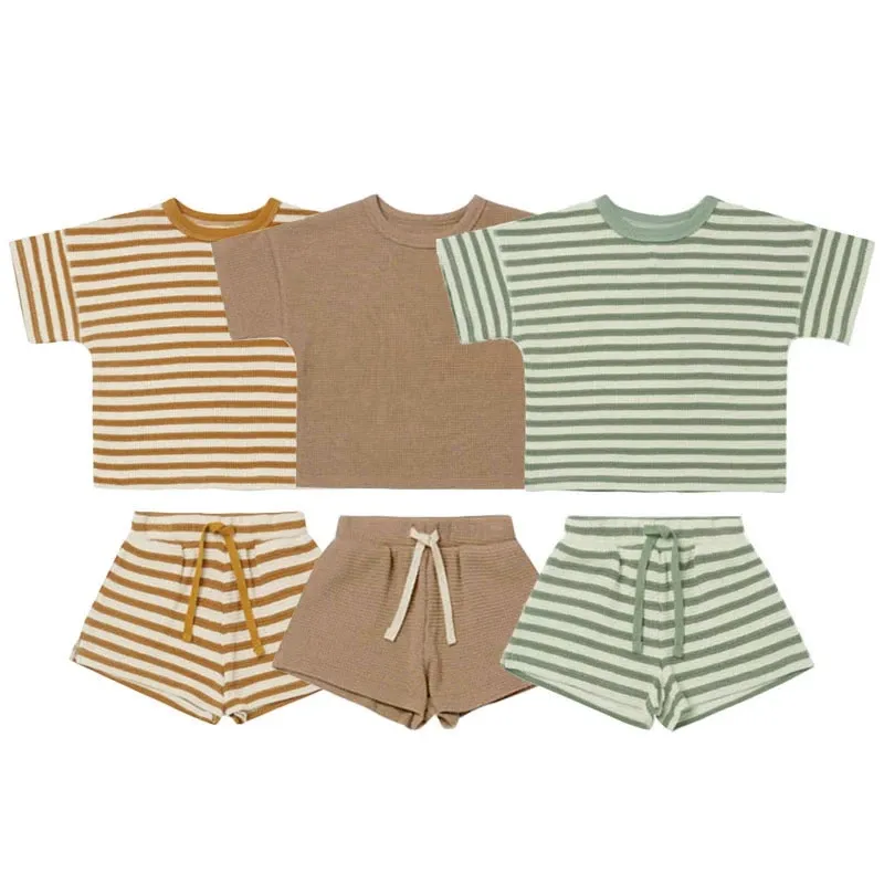 Baby Boy Clothing Set Summer Casual Children Clothing For Boy Short Sleeve Tops T-shirt + Shorts Fashion Toddler Kids Clothes