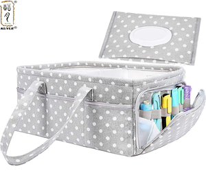 KUYUE tragbarer Halter Tasche Windel Caddy Organisator für Wechseltisch und Auto individuelles Baby mit Taschen Loncheras Escolares Kids - Product Image 1