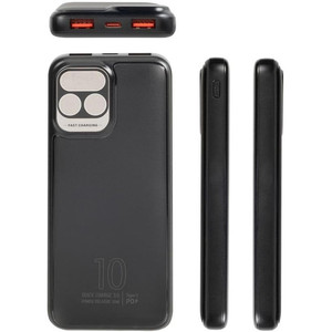 Power Bank 15000mAh 66W LED <b>Display</b> 4 Integrated <b>Cables</b> Black - Product Image 3