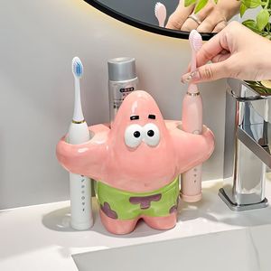 Support de brosse à dents électrique de salle de bain motif Patrick Star, base de rangement créative pour brosse à dents et dentifrice - Product Image 3