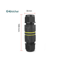 Connecteur Électrique Étanche IP68 à Vis 2, 3 ou 4 Broches en Nylon pour Câble Solaire Photovoltaïque M25