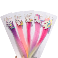 En gros Arc-en-Ciel Bowknot Princesse Fille Cheveux accessoires Tresse Perruque Paillettes Licorne Paillettes Pinces À Cheveux