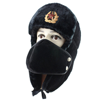 Unisex esquí a prueba de viento orejeras piel sintética invierno cálido Rusia TrapperHat para hombres mujeres sombrero proveedor