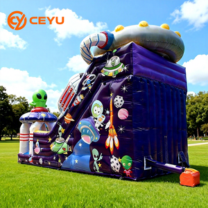 Casa de Brinco Inflable con Tobogán Seco, Temática Espacial, de Ceyu, Equipo de Parque de Diversiones Grande - Product Image 2
