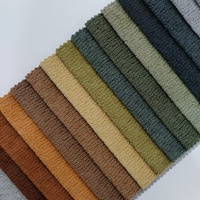 Tissu chenille rayé 100 % polyester 290 GSM tissé doux et durable pour canapé, rideau, tapisserie et textile de maison