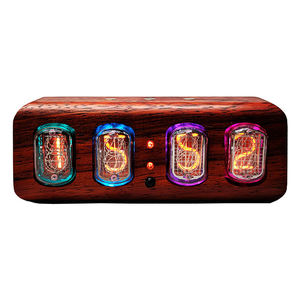 Yizhi nixie ống đồng hồ kỹ thuật số điện tử hiển thị thời gian 4 chữ số sáng tạo Đồng hồ bàn Retro trang trí Giáng sinh Quà tặng Halloween - Product Image 5