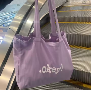 Miti Colored Oversize Large <b>Women</b> <b>Weekend</b> Grocery Thick Canvas Embroidery Oversized Shopping <b>Bag</b> <b>for</b> <b>Women</b> Gift Colors - Product Image 2