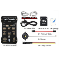 Pengontrol Penerbangan Pixhawk 2.4.8 32-bit ARM Cortex-M4 168MHz 256KB RAM NuttX RTOS 14 PWM UART I2C SPI CAN FPV Drone UAV