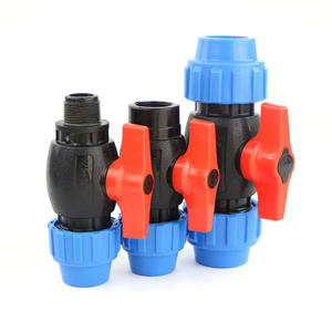 Válvula de Bola de Conexión Rápida Hongyuan Runtong de 1/2 Pulgada, Accesorio de Tubería de Riego por Goteo de PP, Acoplamiento para Control de Agua en Jardines - Product Image 1