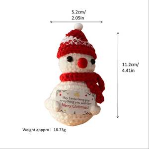 <span class=keywords><strong>Muñeco</strong></span> <span class=keywords><strong>de</strong></span> Ganchillo <span class=keywords><strong>de</strong></span> Santa Claus Pequeño con Tema Navideño, Juguete <span class=keywords><strong>de</strong></span> Punto Amigurumi para Regalo <span class=keywords><strong>de</strong></span> Navidad para la Familia - Product Image 5