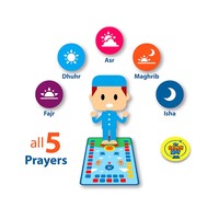 Tapis de prière interactif personnalisé antidérapant pour enfants de 3 à 9 ans, ensemble cadeau intelligent islamique pour le Ramadan