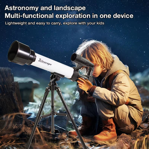 Télescope astronomique pour enfants, télescope astronomique portable en plastique, jouet télescope réfracteur avec trépied - Product Image 6