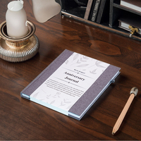 Usine A5 tissu imprimé personnalisé livre de prière Journal cahier feuille d'or en cuir PU fil de carton recyclé selle de couture