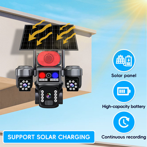 Cámara de Seguridad Wistino de 12MP con Triple Lente y Triple Pantalla, Alarma de Alto Decibelio, Tarjeta SIM 4G, Energía Solar, para Exteriores, V380pro - Product Image 2