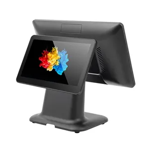 15.6 Inch Touch Duel Screen Pos System Supermarket Pos System Windows / Android Pos System Handheld Portable Mini