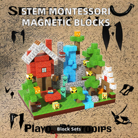 100 pièces en plastique bloc magnétique carreaux enfants construction Cube jeu jouets carreaux magnétiques pour garçons filles noël anniversaire idée cadeau