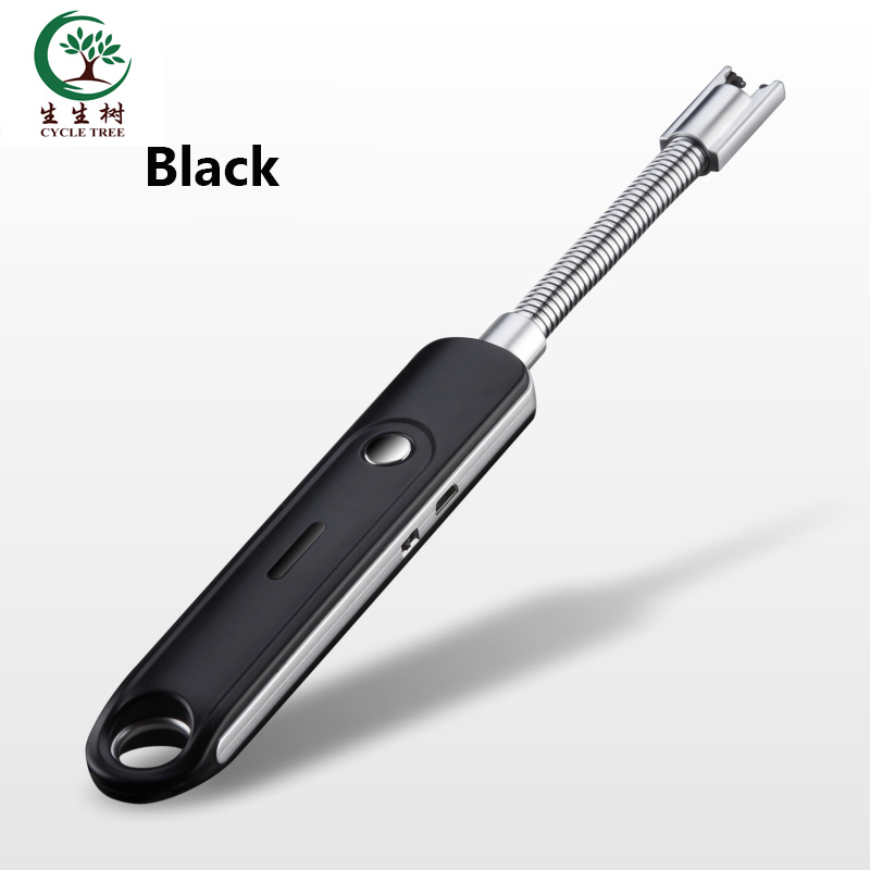 Экологичная Usb-зажигалка в форме свечи для кухни, недорогая ветрозащитная перезаряжаемая плазменная электрическая зажигалка с безопасной кнопкой