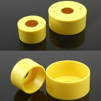 Bouton poussoir d'arrêt d'urgence 59x32mm avec couvercle de protection demi-cercle