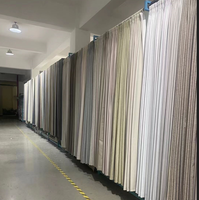 Tissu occultant 100 % imperméable en Oxford tissé enduit, taux d'ombrage 100 %, 100 % polyester, 260 GSM, poids moyen, pour textile de maison
