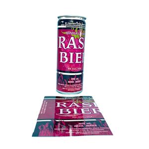 Funda termorretráctil con pegamento para lata de cerveza, etiqueta retráctil con logotipo personalizado - Product Image 1