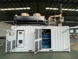 Syngas 400kw 500kw 600kw 700kw 800kw 900kw 1000kw 1MW CHP silenzioso gas naturale biogas generatore di turbina a gas CNG LNG generatori di gpl