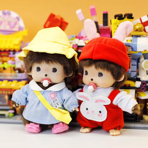 Siêu Mềm 15Cm Monchhi Dễ Thương Gấu Búp Bê Sang Trọng PP Bông Đầy Thêu Cross-Biên Giới Thú Nhồi Bông Đồ Chơi Quà Tặng Trang Trí - Product Image 4