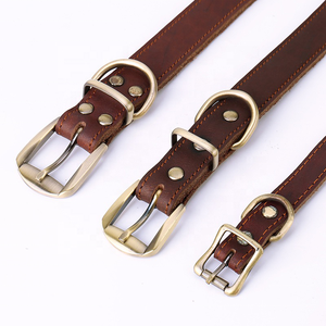 <span class=keywords><strong>Collar</strong></span> de Cuero Genuino de Lujo para Perros Grandes, Duradero, Venta al por Mayor - Product Image 5