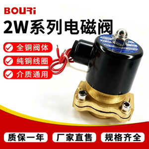 Vanne solénoïde à action directe Bouri 2W DC24V AC220V, corps tout cuivre, vanne de commande d'équipement - Product Image 3