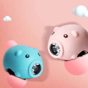 Briviga USB-C Sạc 2-trong 1bicycle Trẻ Em Của Xe Đạp Đi Xe Đạp Phim Hoạt Hình Hình Dễ Thương Silicone Ánh Sáng Phía Trước Với Sừng 280lm500mah80db - Product Image 2