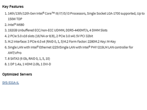 Placa Base para Servidor ATX MBD-X13SAE con un Solo Socket LGA-1700 (SocketV0) Intel W680, Compatible con DDR5, Nuevo, Entrega Rápida, Buen Precio, LGA - Product Image 4