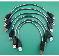 30cm USB-Verlängerung kabel von Stecker zu Stecker LED-Licht lüfter adapter kabel Flexibles Metallschlauch-Netzteil kabel
