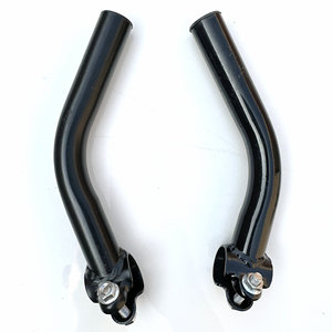 Guidon de vélo chromé noir pour VTT, guidon droit, accessoires d'équipement durables - Product Image 3