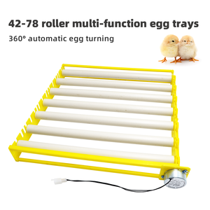 Bandeja para Huevos de Gallina de 48-78 Huevos, Volteador Automático de Huevos con Rodillo, Incubadora de Plástico - Product Image 2