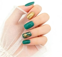 Boîte d'emballage rétro haut de gamme pour faux ongles élégants à couverture complète, faits à la main, prêts à poser