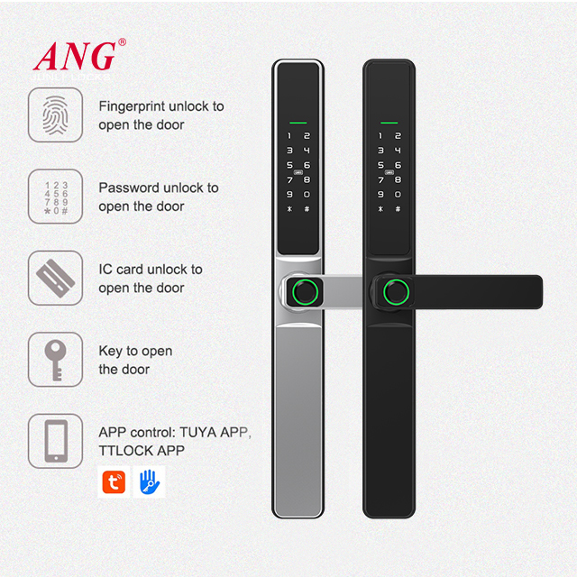 Ip66 Waterproof Fingerprint 3585 Mortise Biometrics Ttlock Lock for Glass Door Digital Code Smart Lock for Security Door · image 4