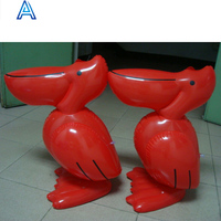Jouet gonflable en PVC en forme d'oiseau toucan, design de dessin animé 3D personnalisé OEM, pour la publicité et les promotions