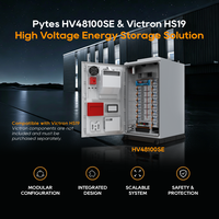Armoire de batterie haute tension Pytes IP55 refroidie par air de 76,8 kWh avec protection incendie à 5 couches pour système solaire photovoltaïque